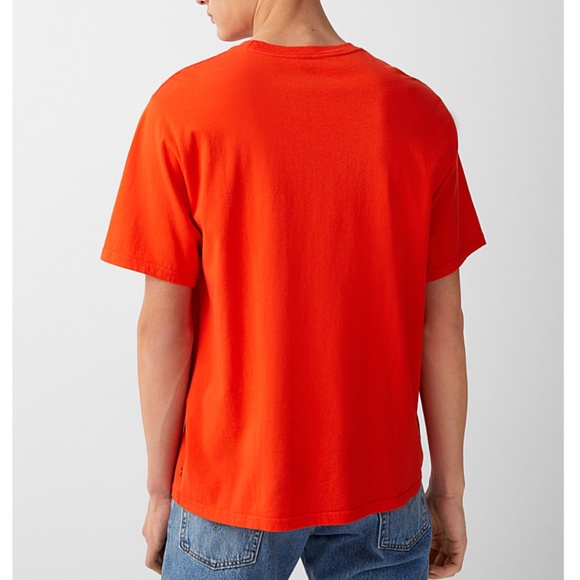 Levi’s orange tangerine 100% cotton High Peaks t-shirt NWT - Picture 9 of 9